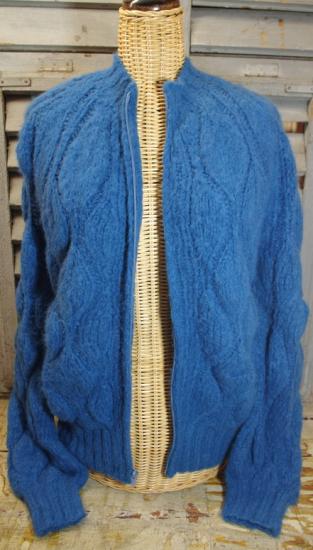 Preview: Cardigan, Strickjacke Ezra von INTI Knitwear in der Farbe Azuro, Alpakawolle